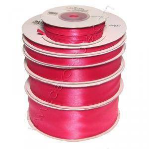 Doppio raso fragola 15 mm x 50 mt - satinato