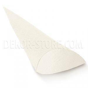 Cono busta seta bianco 190 mm - 10 pz