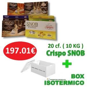 Kit risparmio confetti  snob 10 kg / 20 conf. 500gr gusti personalizzati - per 90/130 invitati