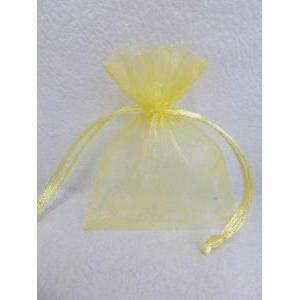 Sacchetto in organza giallo - 7x9 cm