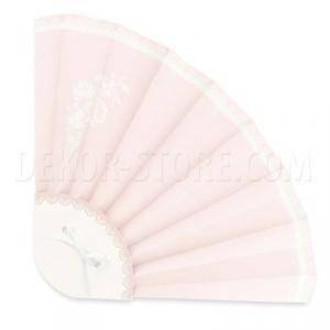 Ventaglio pieghevole in cartoncino shabby chic 330x210x10 mm - 4 pz