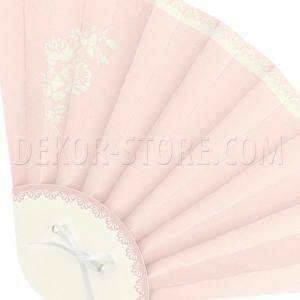 Ventaglio pieghevole in cartoncino shabby chic 330x210x10 mm - 4 pz