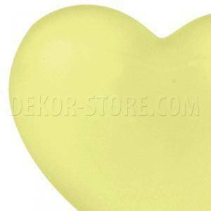 Cuore giallo in resina - 18 x 15 mm