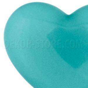 Cuore azzurro in resina - 18 x 15 mm