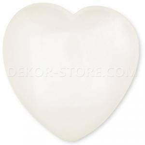 Cuore avorio in resina - 23 x 25 mm