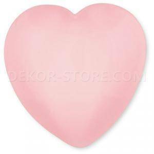 Cuore rosa in resina - 23 x 25 mm