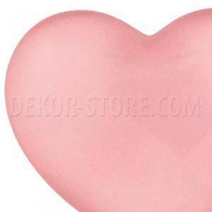 Cuore rosa in resina - 23 x 25 mm