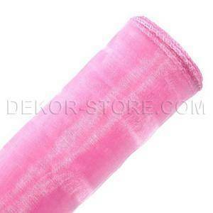 Organza rosa - 37 cm x 10 yd