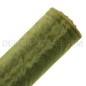 Organza verde oliva - 37 cm x 10 yd