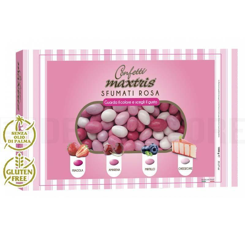 Confetti maxtris sfumati rosa in confezioni da 1KG