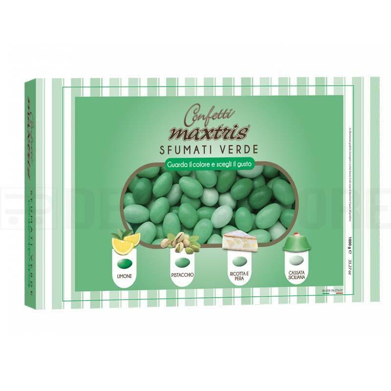 Confetti Maxtris sfumati verde in confezione da 1KG