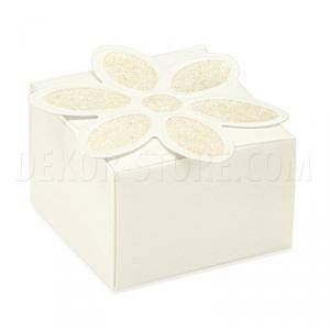 Astuccio porta confetti bianco 35x35x25 mm - 10 pz