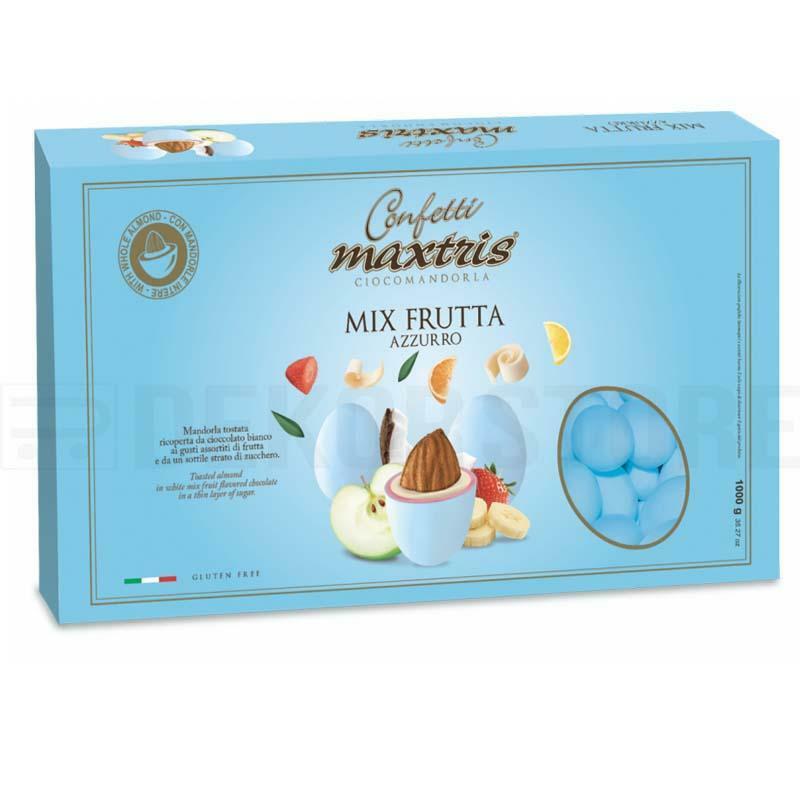 Confetti maxtris frutta in confezione da 1 KG azzurri