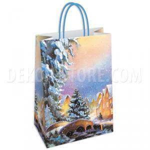 Shopper in carta nevada - 26x12x35 cm