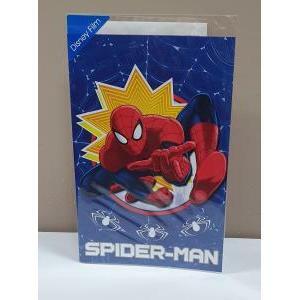 Biglietto compleanno disney film spider-man con busta bianca