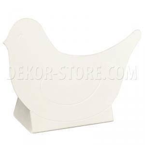 Uccellino con scatola white 60x35x90 mm - 10 pz