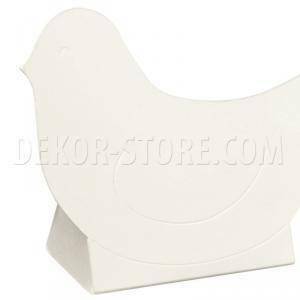 Uccellino con scatola white 60x35x90 mm - 10 pz