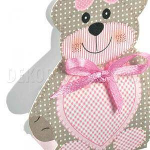 Orsetto teddy bear rosa 35x25x60 mm - 10 pz