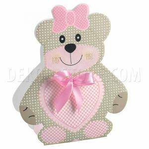 Orsetto teddy bear rosa 60x40x110 mm - 10 pz