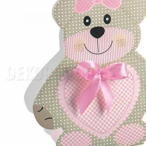 Orsetto teddy bear rosa 60x40x110 mm - 10 pz