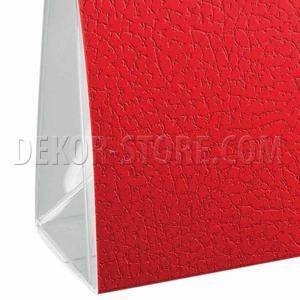 Scatola vela porta confetti pelle rosso 70x40x85 mm - 5 pz