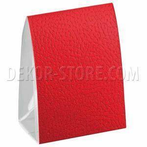 Scatola vela porta confetti pelle rosso 70x40x85 mm - 5 pz