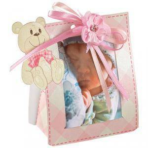 Cornicetta baby girl rosa 65x40x95 cm - 5 pz