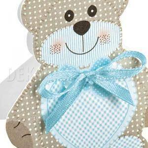 Orsetto teddy bear celeste 35x25x60 mm - 10 pz