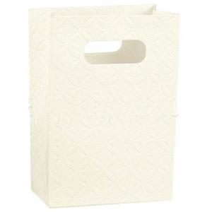 Shopper box 200x90x280 mm - matelasse bianco