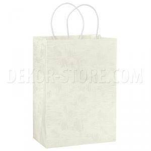 Shopper cordino 190x90x250mm tela bianco