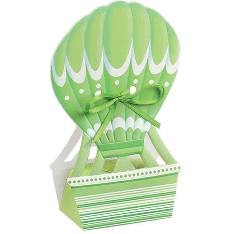 scotton spa scotton spa mongolfiera porta confetti verde 60x40x145 mm - 5 pz - foto 1