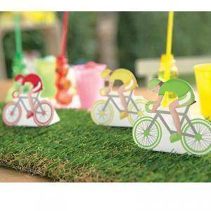 Bicicletta porta confetti azzurra 60x35x85 mm - 5 pz