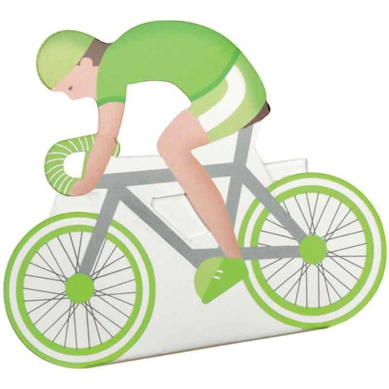 scotton spa scotton spa bicicletta porta confetti verde  60x35x85 mm - 5 pz - foto 1