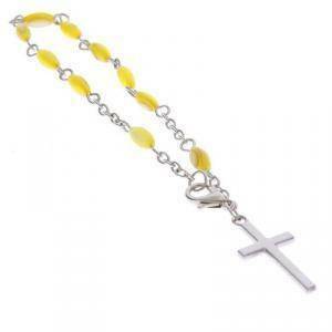 Bracciale rosario giallo