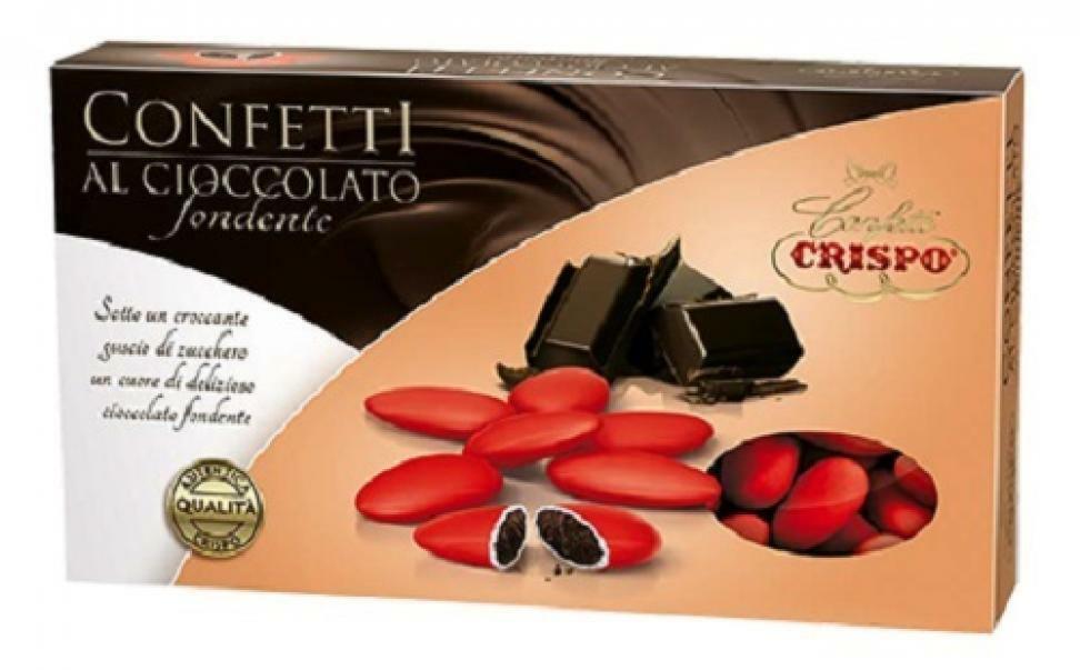 crispo crispo rosso - confetti al cioccolato fondente 1 kg