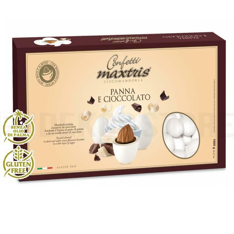 Confetti Maxtris panna e cioccolato in confezioni da 1KG