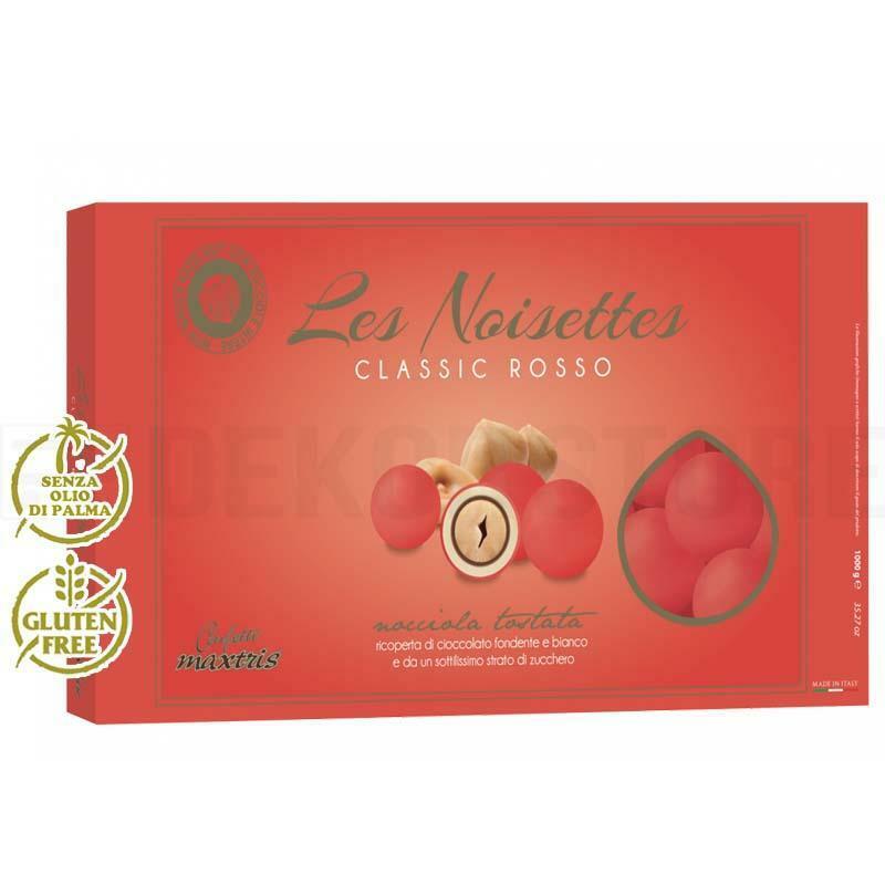 Confetti maxtris les noisettes rosso in confezione da 1KG