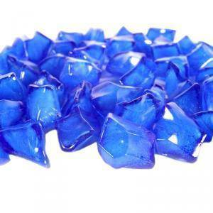 Ghiaccio 15/30 mm con bollicine galleggiante blu royal ( 1 kg - 300 pz. ca.)