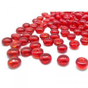 Gocce di pioggia 6.8 mm in acrilico rosso - 250 gr