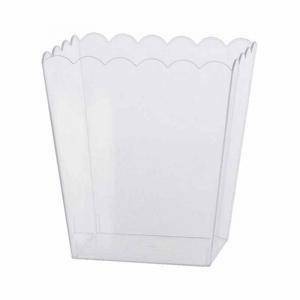 Contenitore in pvc rettangolare 14x11x h15 cm - trasparente