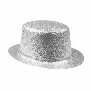 Cappello scintillante glitterato - argento