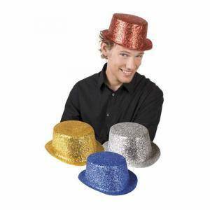 Cappello scintillante glitterato - argento