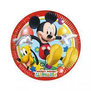 Piatto 23 cm mickey mouse - 8 pezzi