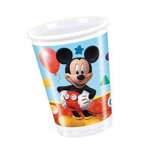 Bicchiere plastica 200 ml mickey mouse - 8 pezzi