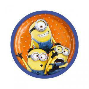 Piattino 18 cm minions - 8 pezzi