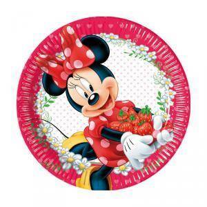 Piatto 23 cm minnie jam - 8 pezzi