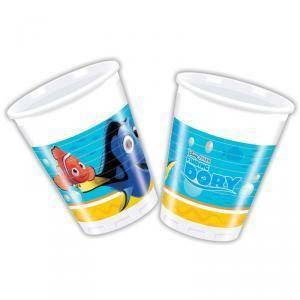 Bicchiere in plastica 200 ml alla ricerca di dory - 8 pz