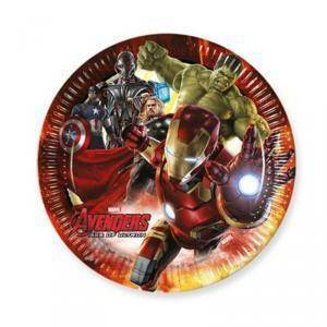 Piatto 23 cm avengers age of ultron - 8 pezzi