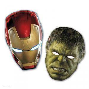 Maschere in carta avengers age of ultron - 6pz