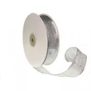 Nastro glitter animato argento - 25 mm x 25 mt